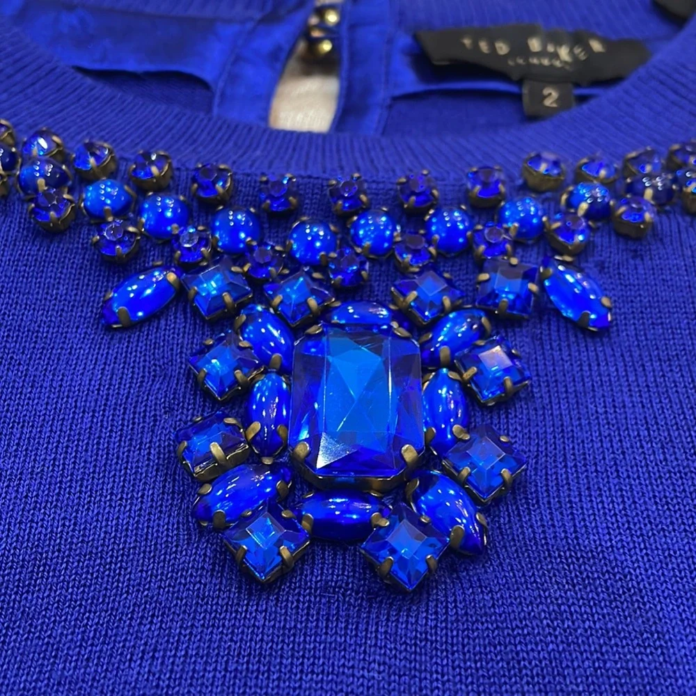 Firm price ! Ted baker London sweater jeweled - Picture 4 of 6